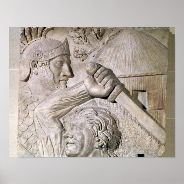 Affiche Un barbare combattant un légionnaire romain (Devant)
