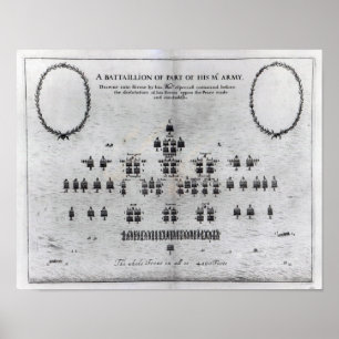 Affiche Un bataillon d'une partie de l'armée de Sa Majesté