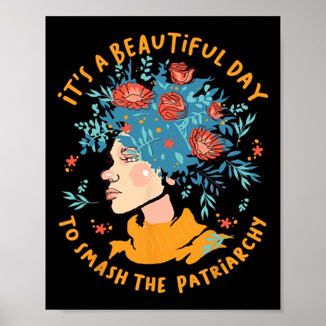 Affiche Un Beau Jour Pour Fumer La Fleur Du Patriarcat (Devant)