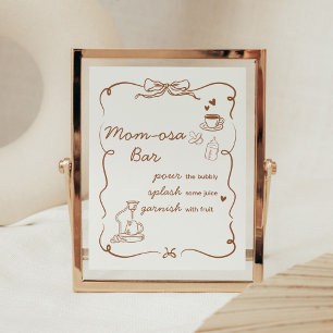 Affiche Un bébé café est en train de se préparer Signe de 