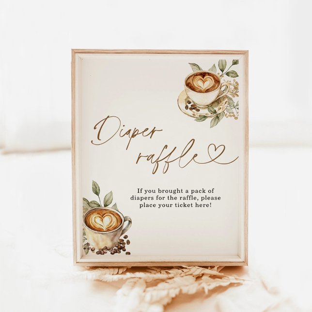 Affiche Un bébé est en train de brasser le calmar | Café b (Créateur téléchargé)