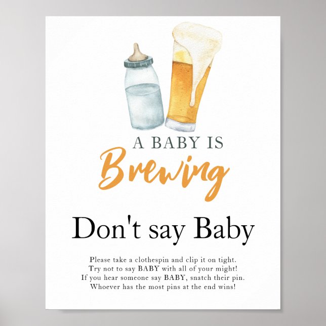 Affiche Un bébé prépare du lait Ne dites pas bébé  (Devant)