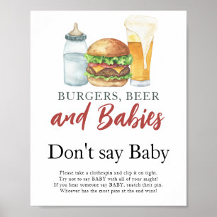 Affiche Un bébé prépare du lait Ne dites pas bébé