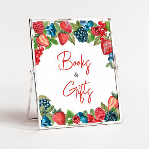 Affiche Un Berry Sweet Baby shower Livres et Cadeaux