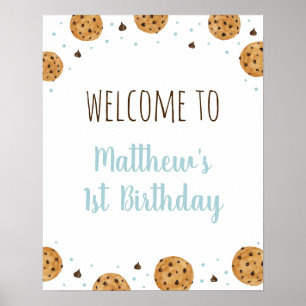 Affiche Un biscuit doux Bienvenue d'anniversaire