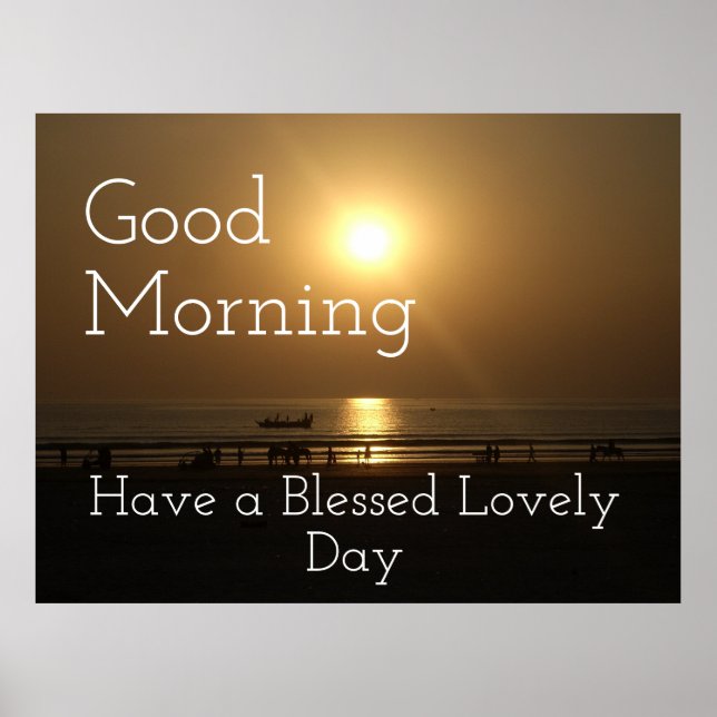 Affiche Un bon matin très heureux (Devant)