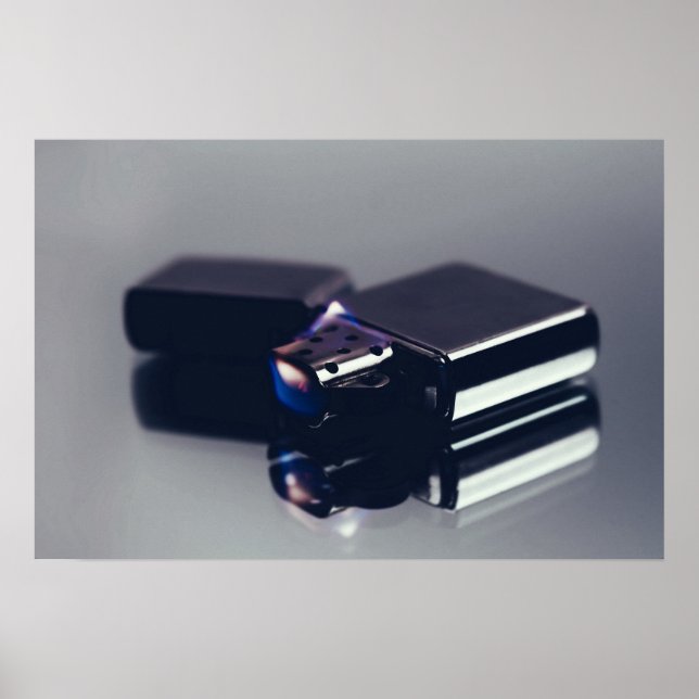 Affiche Un briquet Zippo. Art (Devant)