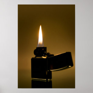 Affiche Un briquet Zippo. Art