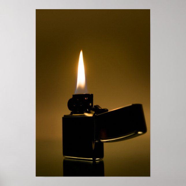 Affiche Un briquet Zippo. Art (Devant)