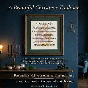 Affiche Un cadeau précieux Noël