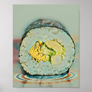 Affiche Un cadeau sushi pour les amateurs de nourriture