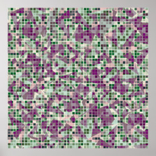 Affiche Un camouflage sans couture. Le point de départ