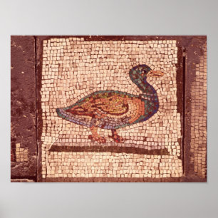 Affiche Un canard, détail d'Orphée charmant les animaux