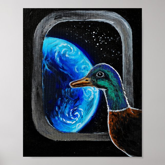 Affiche Un canard envoyé dans l'espace extra-atmosphérique (Devant)