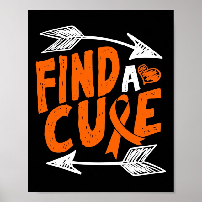 Affiche Un Cardiaque Cure Leucémie Cancer Sensibilisation  (Devant)