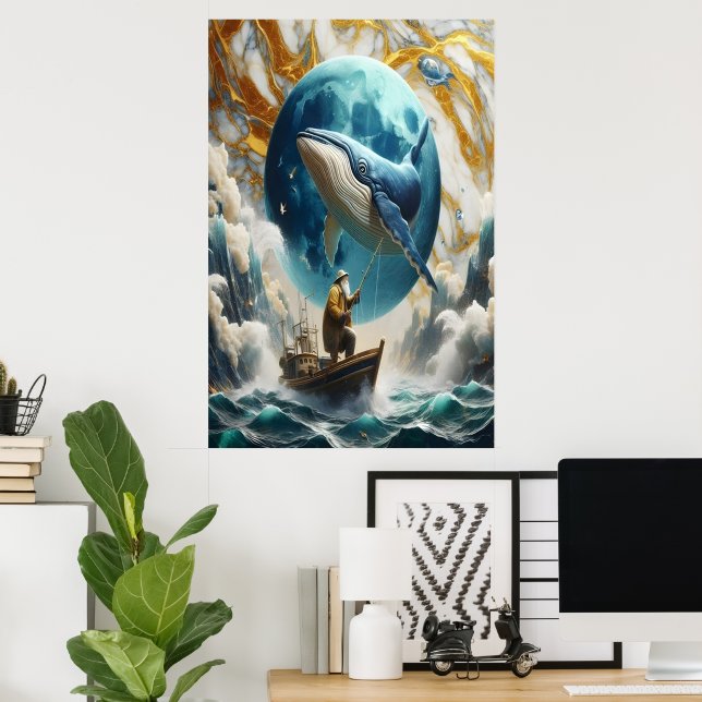 Affiche Un Catch Cosmique Des Pêcheurs (Bureau à domicile)