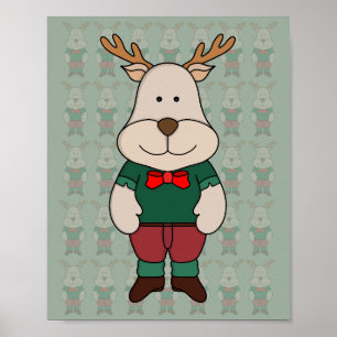 Affiche Un cerf mignon