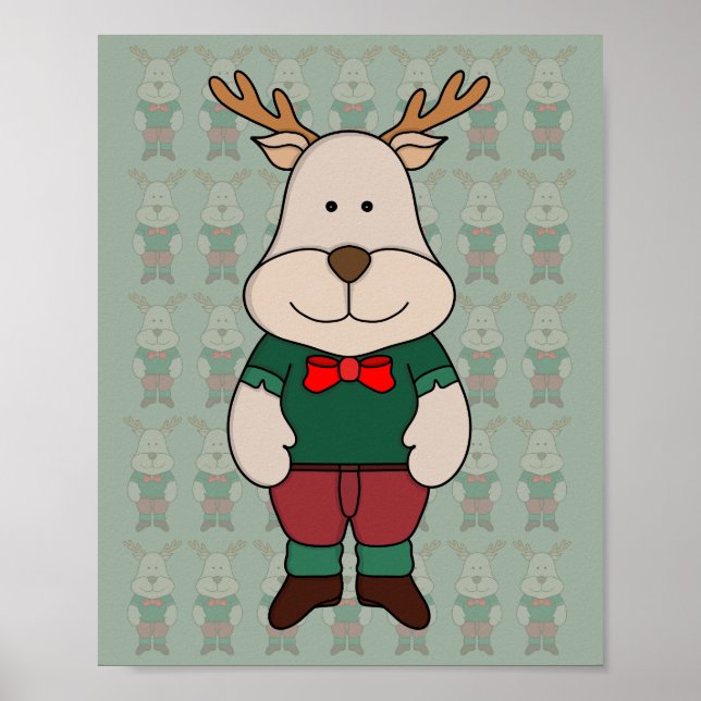 Affiche Un cerf mignon (Devant)