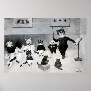 Affiche Un chant du Nouvel An, Louis Wain