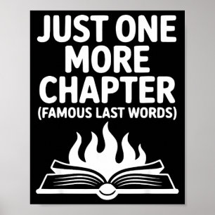 Affiche Un chapitre de plus livre drôle amateur de lecture