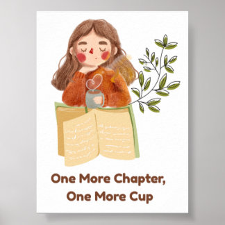 Affiche Un chapitre de plus, une tasse de plus | Amateur d