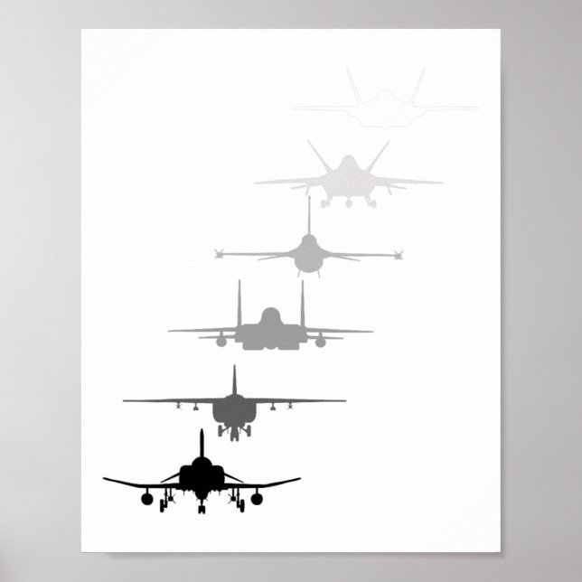 Affiche Un chasseur de la Force aérienne lance un F-4 F-11 (Devant)