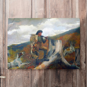 Affiche Un chasseur et chiens Winslow Homer Vers 1891