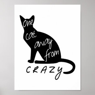 Affiche Un chat loin de CRAZY