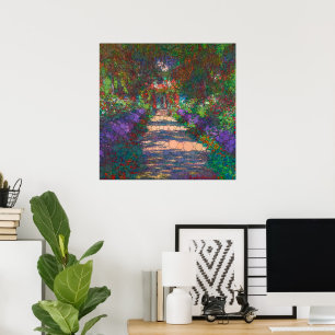 Affiche Un chemin dans le jardin de Monet par Après Claude
