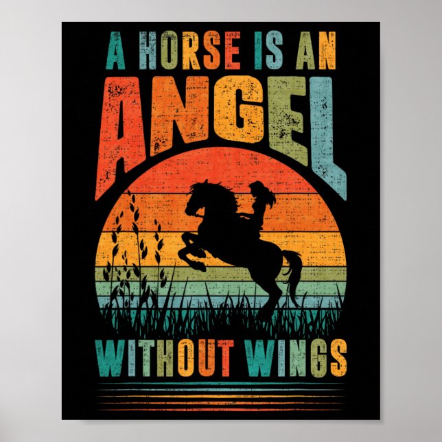 Affiche Un Cheval Est Un Angle Sans Ailes (Devant)