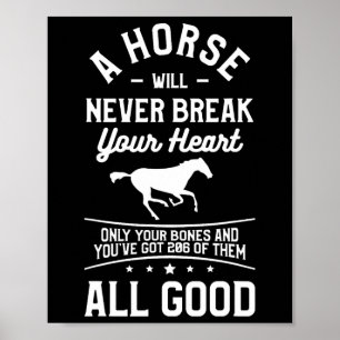 Affiche Un Cheval Ne Casse Jamais Ton Coeur Seulement Ton