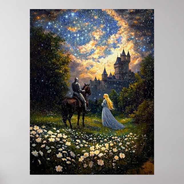 Affiche Un chevalier et sa princesse rencontre secrète (Devant)