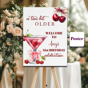 Affiche Un Chic A Tini Bit Older Cherry Martini 31e Annive