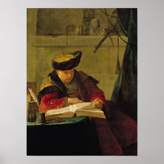 Affiche Un chimiste dans son laboratoire (Devant)