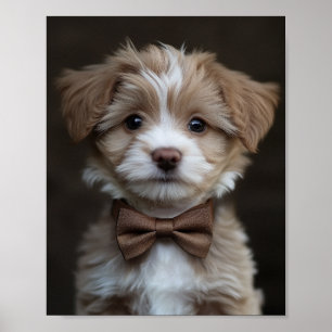 Affiche Un chiot à l'air de dapper