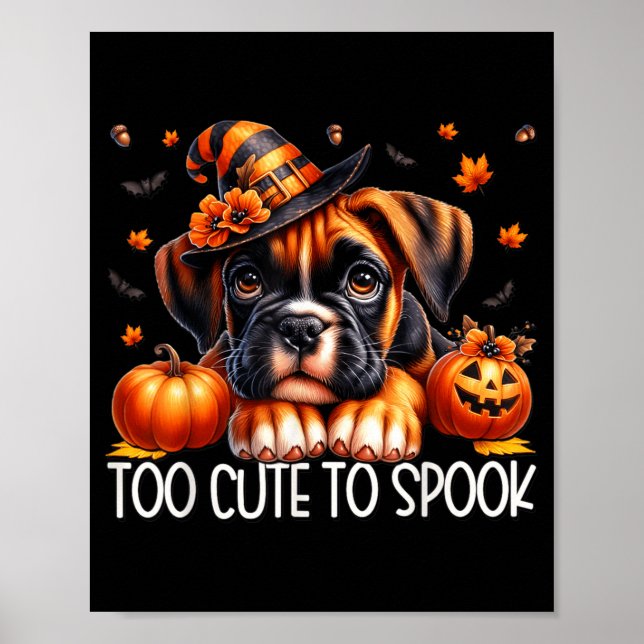 Affiche Un chiot Boxer trop mignon pour effrayer sa maman (Devant)