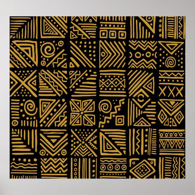 Affiche Un clash africain : une tribu ethnique sans coutur (Devant)