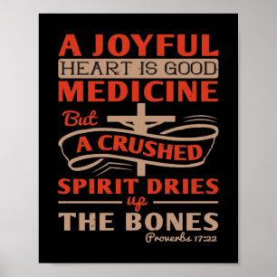 Affiche Un cœur joyeux est un bon médicament