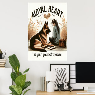 Affiche Un Coeur Loyal Et Un Ami Fidèle