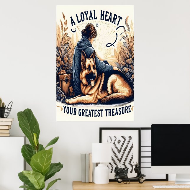 Affiche Un coeur loyal et un ami fidèle (Bureau à domicile)