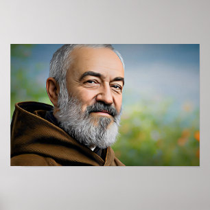 Affiche Un coeur pour Dieu : Saint Padre Pio