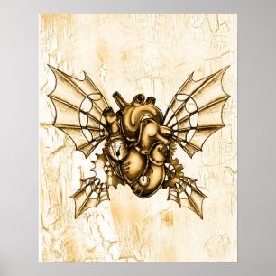 Affiche Un coeur pour prendre l'affiche en vol - Croquis