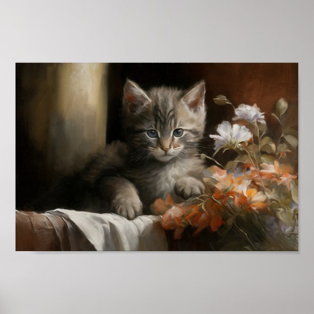 Affiche Un Coin Cosy Tabby Kitten (Devant)