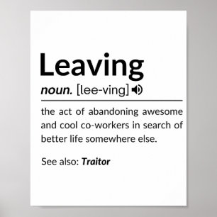 Affiche Un collègue marrant quitte une tasse de café