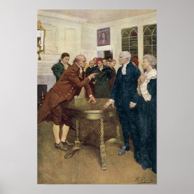 Affiche Un comité de patriotes en train de donner un ultim (Devant)