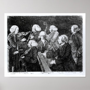 Affiche Un concert à Cambridge, 1770