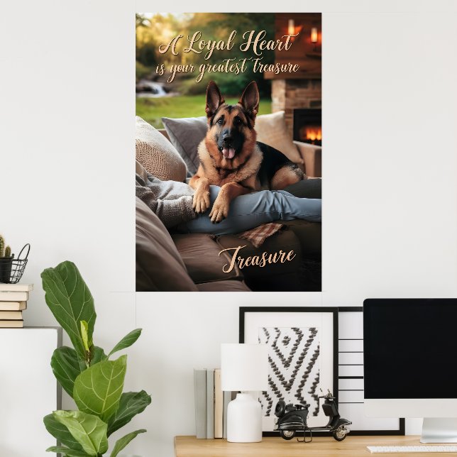 Affiche Un confort de coeur loyal (Bureau à domicile)