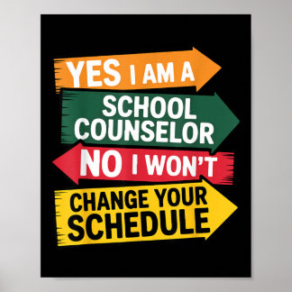Affiche Un conseiller d'orientation drôle Éducation Horair