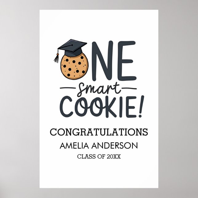 Affiche Un cookie intelligent Classe de Graduation de (Devant)