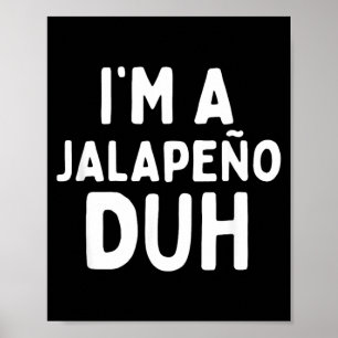 Affiche Un costume d'Halloween de jalapeno Duh Enfants Tou